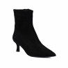 Ghete cu toc dama 1416 black velour