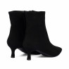 Ghete cu toc dama 1416 black velour