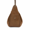 Women shoulder bag 062g suede camel