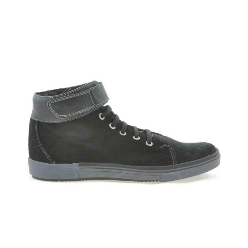 Men boots 411 black velour 