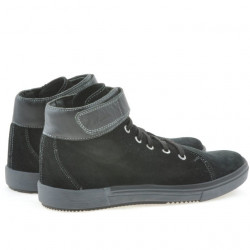 Men boots 411 black velour 