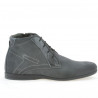 Men boots 474 gray velour 
