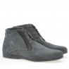Men boots 474 gray velour 