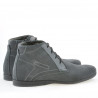 Men boots 474 gray velour 