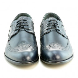 Men stylish, elegant shoes 799 indigo