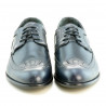 Men stylish, elegant shoes 799 indigo