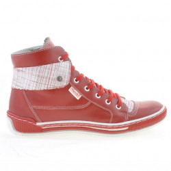 Women boots 258 red+white