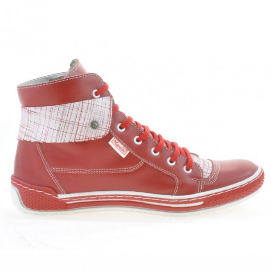 Women boots 258 red+white