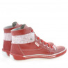 Women boots 258 red+white