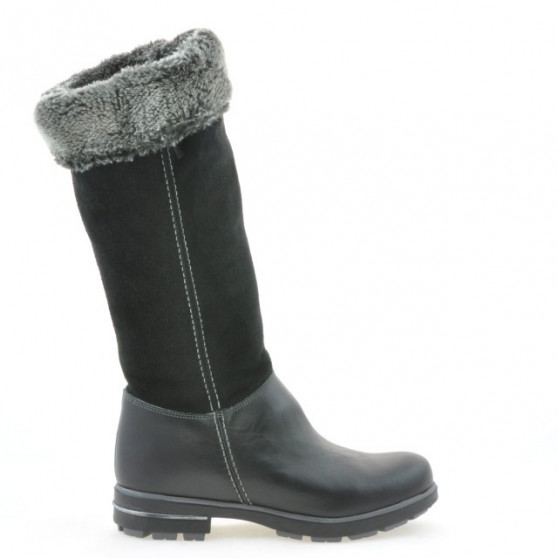 Children knee boots 3203 black combined