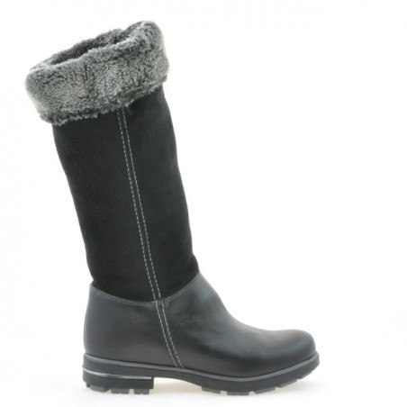 Children knee boots 3203 black combined