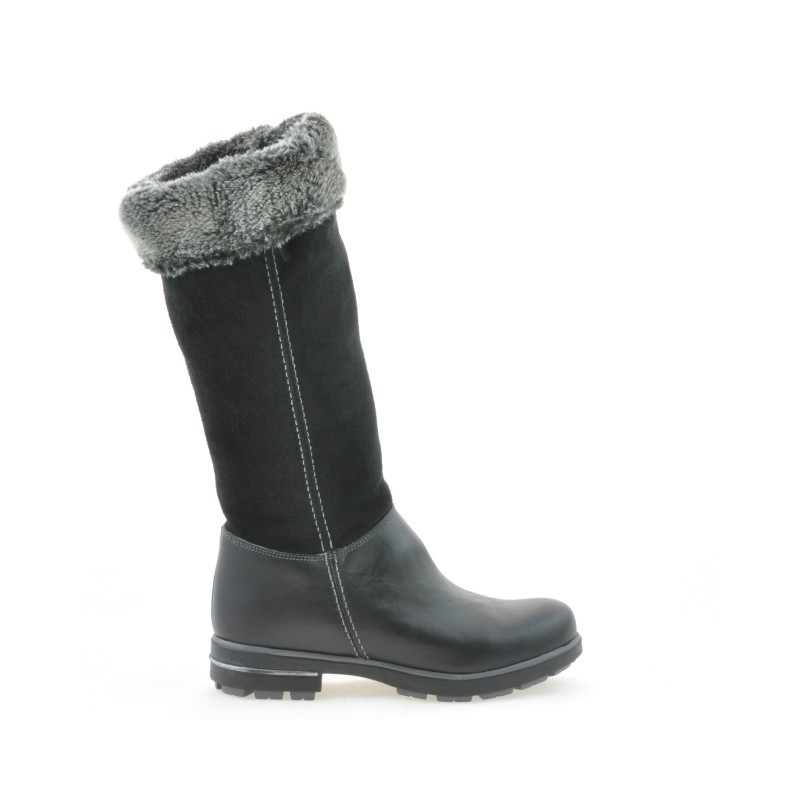 Children knee boots 3203 black combined