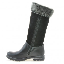 Children knee boots 3203 black combined