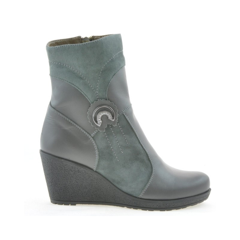 Women boots 3220 gray combined
