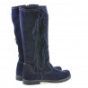 Women knee boots 3243 indigo velour