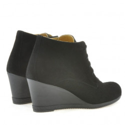 Women boots 3287 black velour 