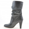 Women knee boots 1113 gray 