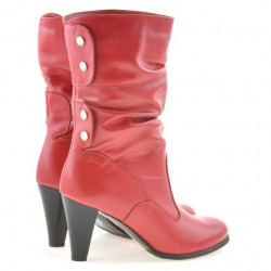 Women knee boots 1113-1 red