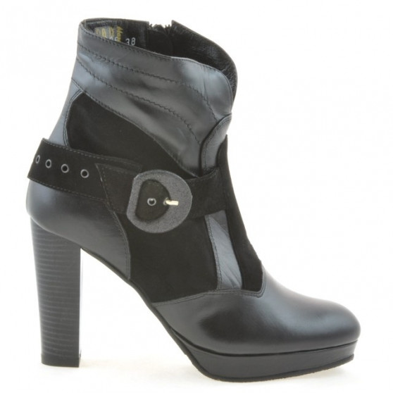 Women boots 1126 black+black antilopa 