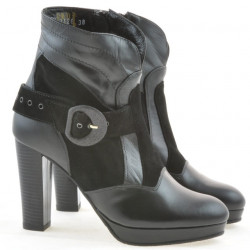 Women boots 1126 black+black antilopa 
