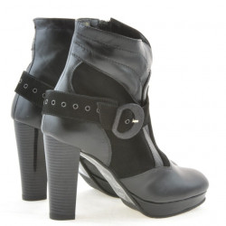 Women boots 1126 black+black antilopa 