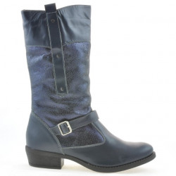 Women knee boots 225 indigo combined