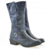Women knee boots 225 indigo combined