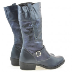 Women knee boots 225 indigo combined