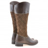 Women knee boots 3293 cafe combined