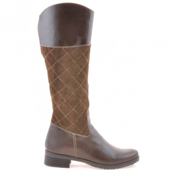 Women knee boots 3293 cafe combined