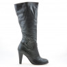 Women knee boots 1119 black combined