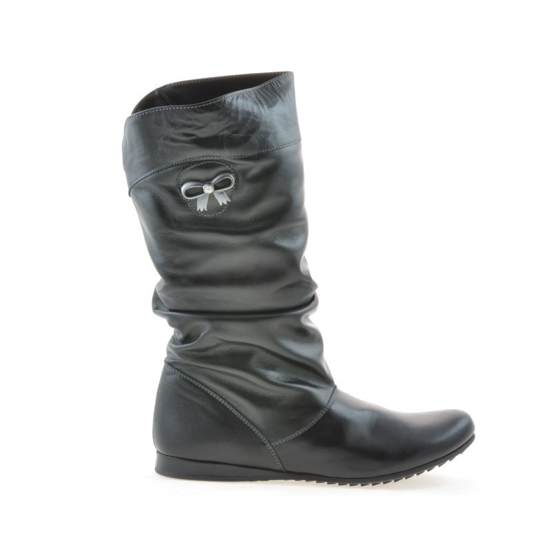 Women knee boots 257 black