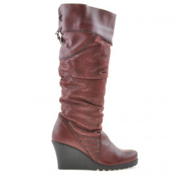 Women knee boots 226 bordo combined
