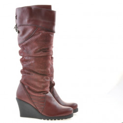 Women knee boots 226 bordo combined