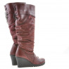 Women knee boots 226 bordo combined