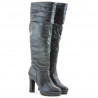 Women knee boots 1118 black