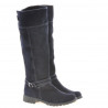 Women knee boots 3225 indigo velour