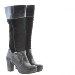 Women knee boots 3234 black