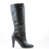 Women knee boots 1119 patent black