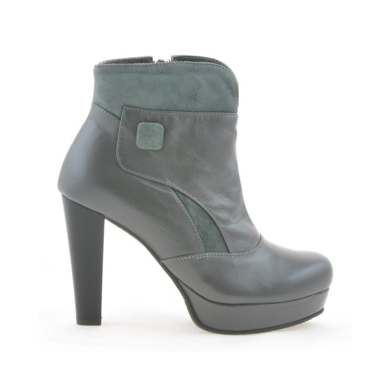 Women boots 1125 gray+gray antilopa 