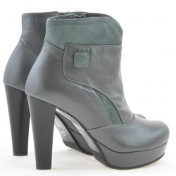 Women boots 1125 gray+gray antilopa 