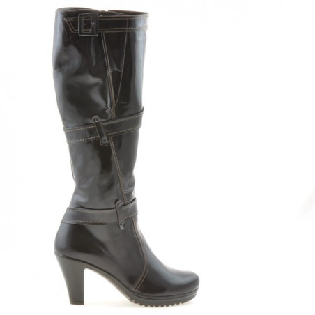 Women knee boots 229 patent cafe