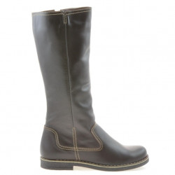 Women knee boots 3273 cafe