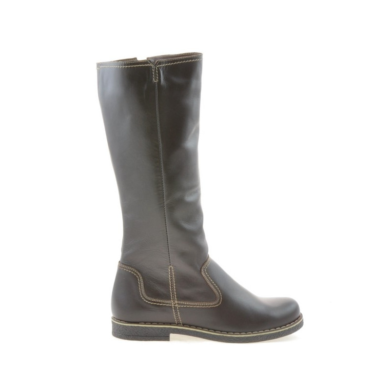 Women knee boots 3273 cafe