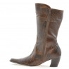 Women knee boots 298 croco cognac