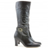 Women knee boots 017 cafe piton