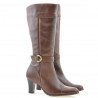 Women knee boots 017 cognac combined