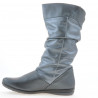 Women knee boots 257 gray pearl