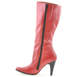 Women knee boots 010 red
