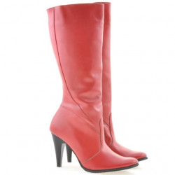 Women knee boots 010 red
